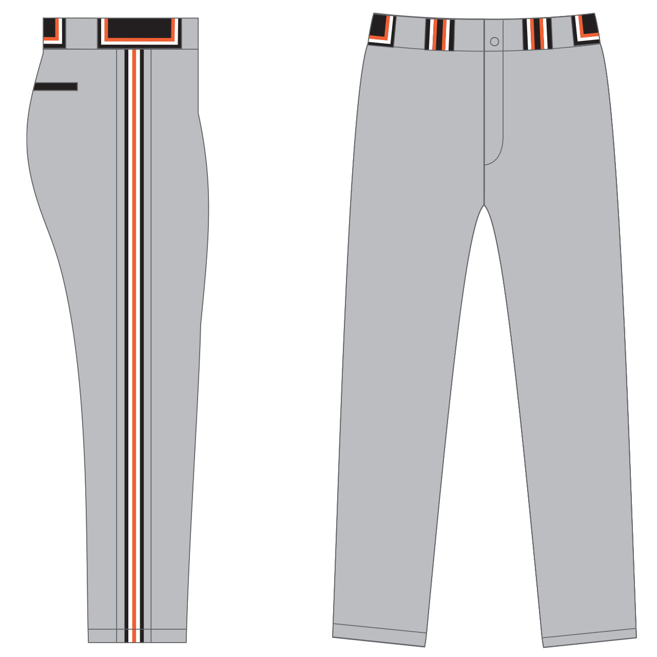 Baseball Pant Design BSBP007