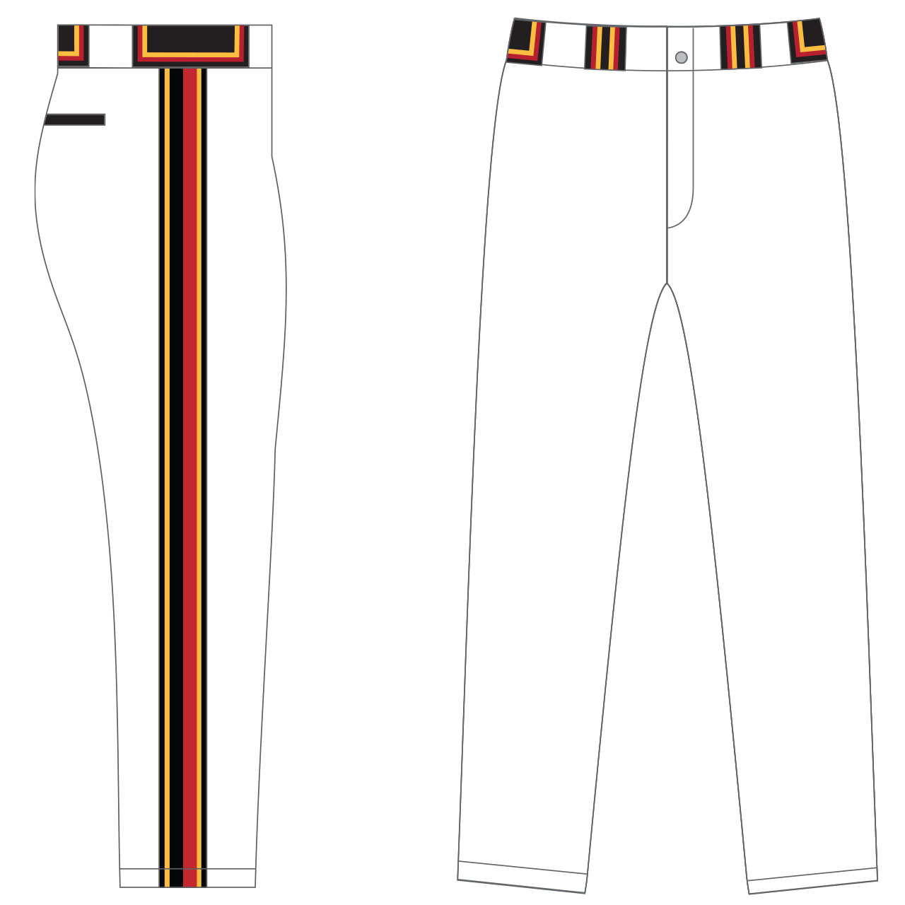 Baseball Pant Design BSBP008