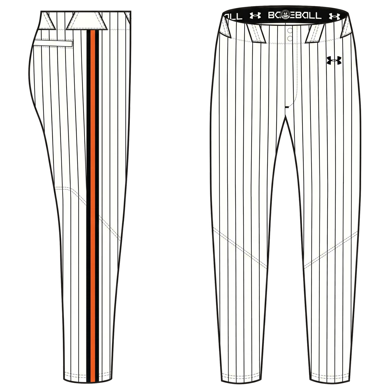 Under Armour Baseball Pant Design Pinstripe