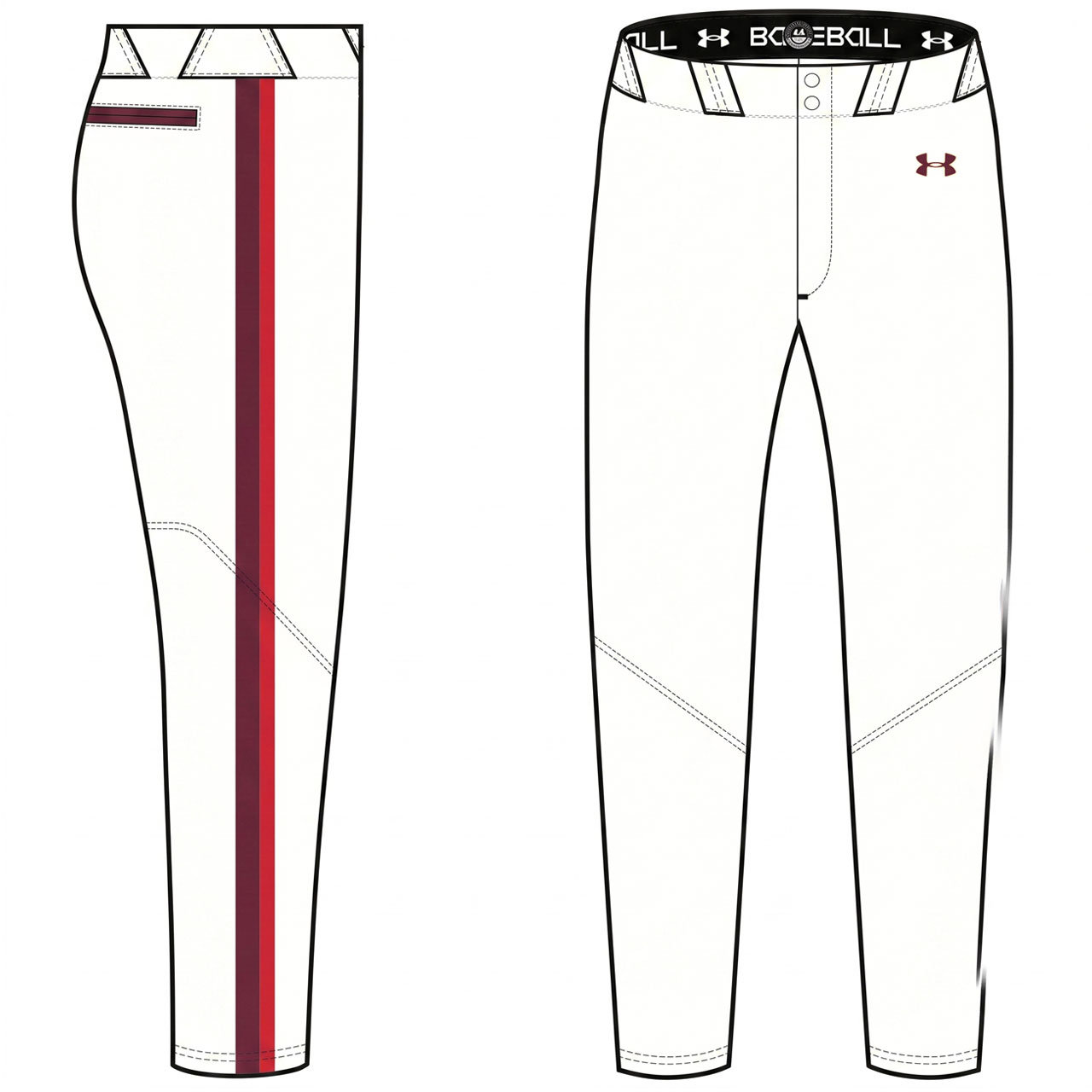Under Armour Baseball Pant Design Solid