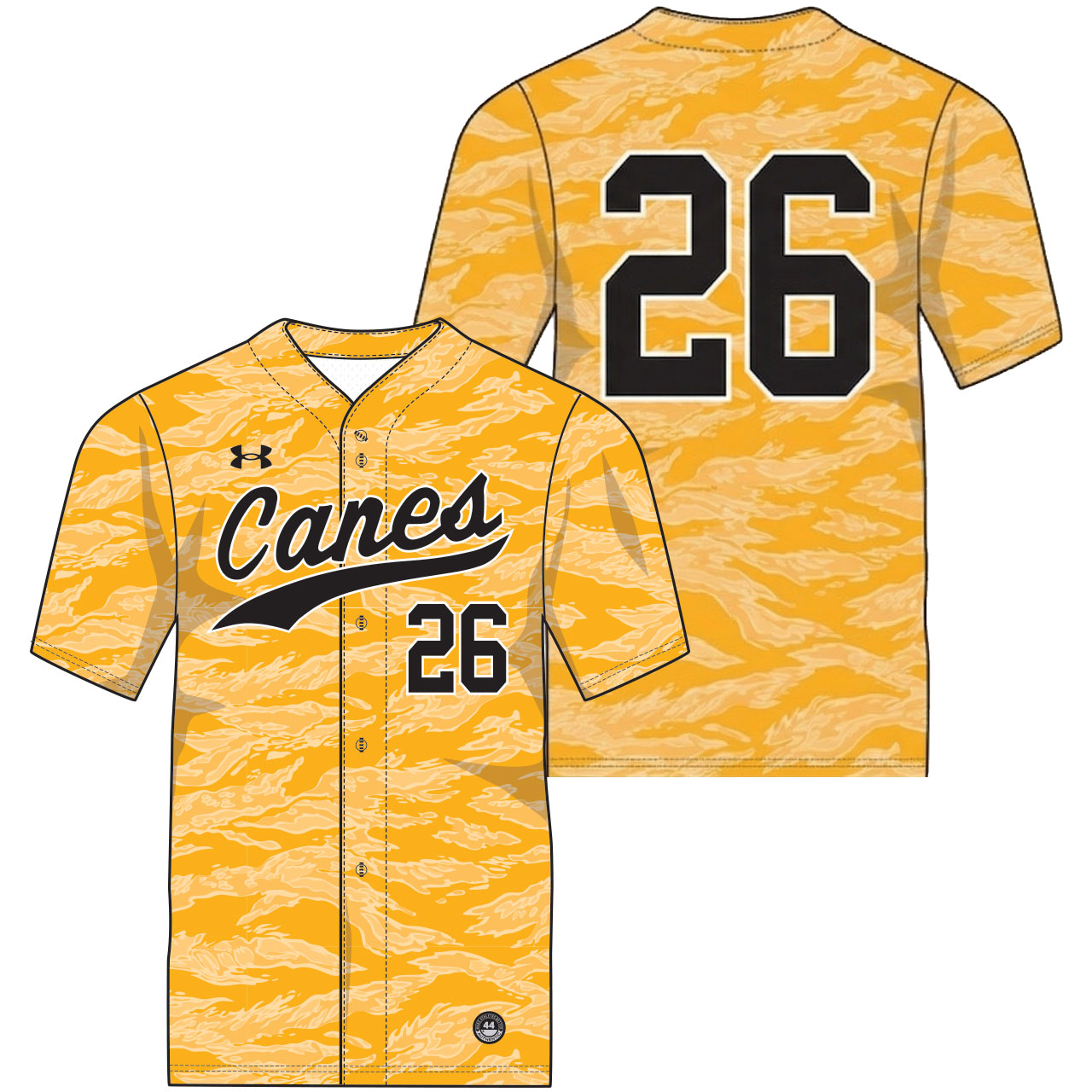 Under Armour Baseball Design Printed