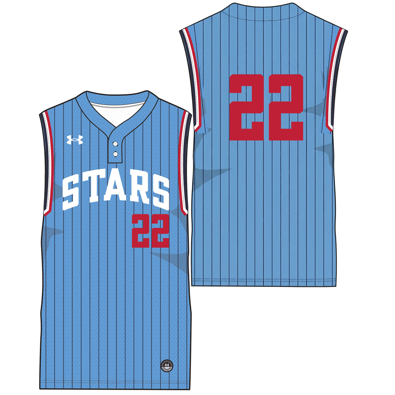 Under Armour Baseball Design Camden 3 Stripe Pins