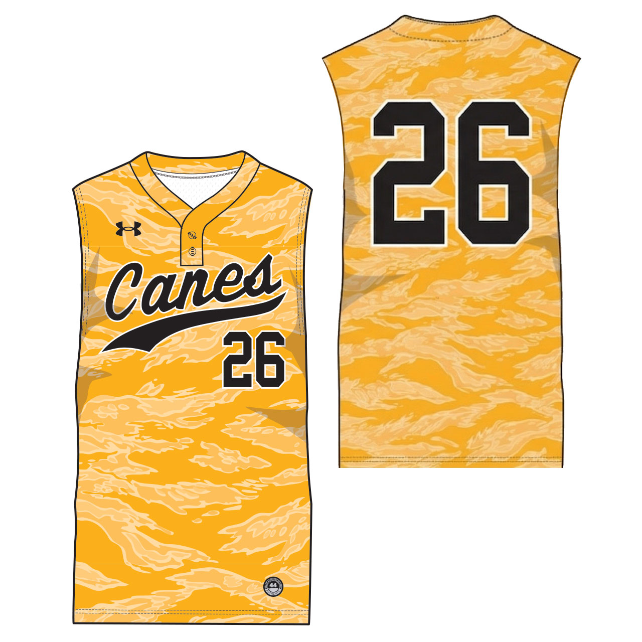 Under Armour Baseball Design Printed