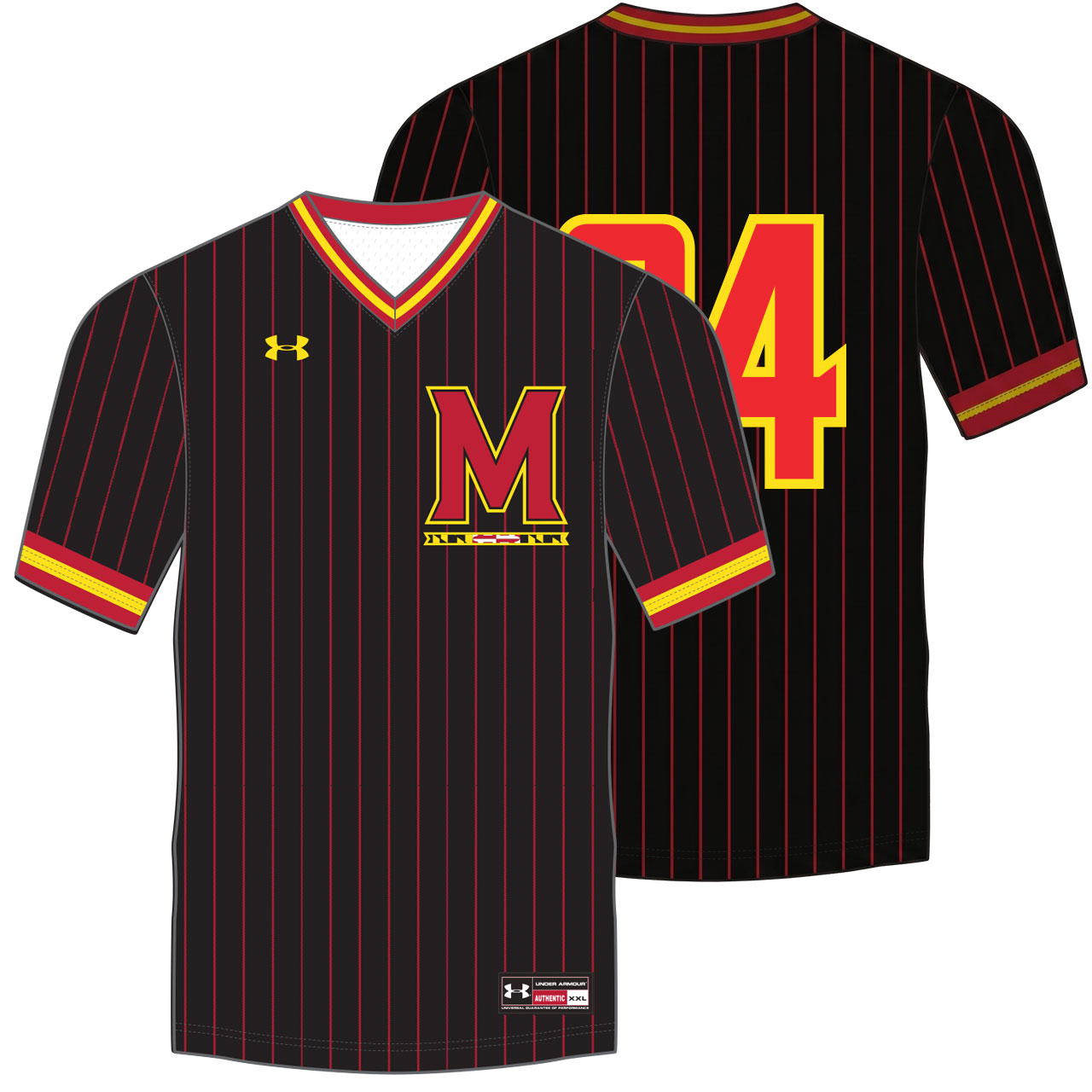 Under Armour V-Neck Baseball Jersey Design Camden With Pins