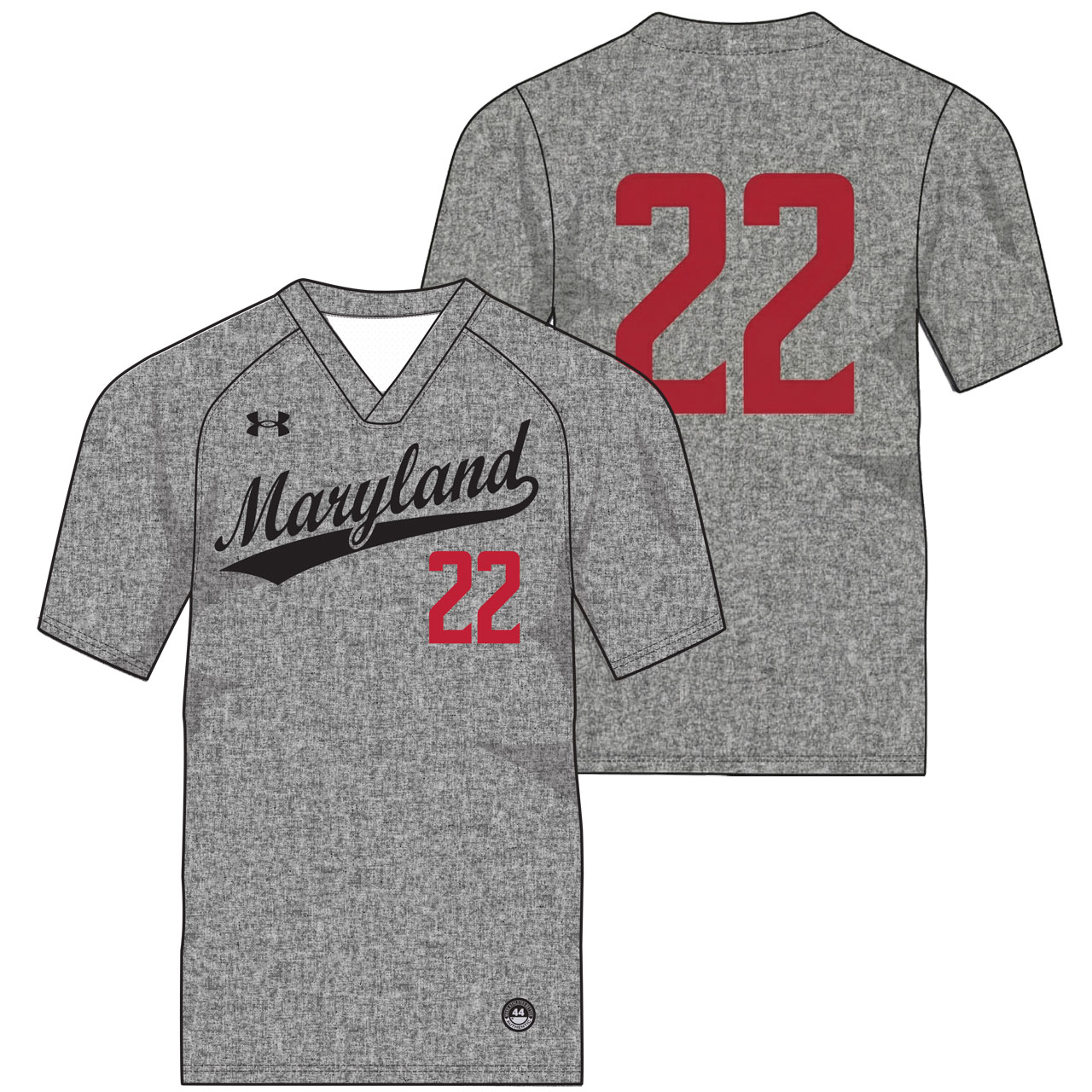 Under Armour V-Neck Baseball Jersey Design Flannel