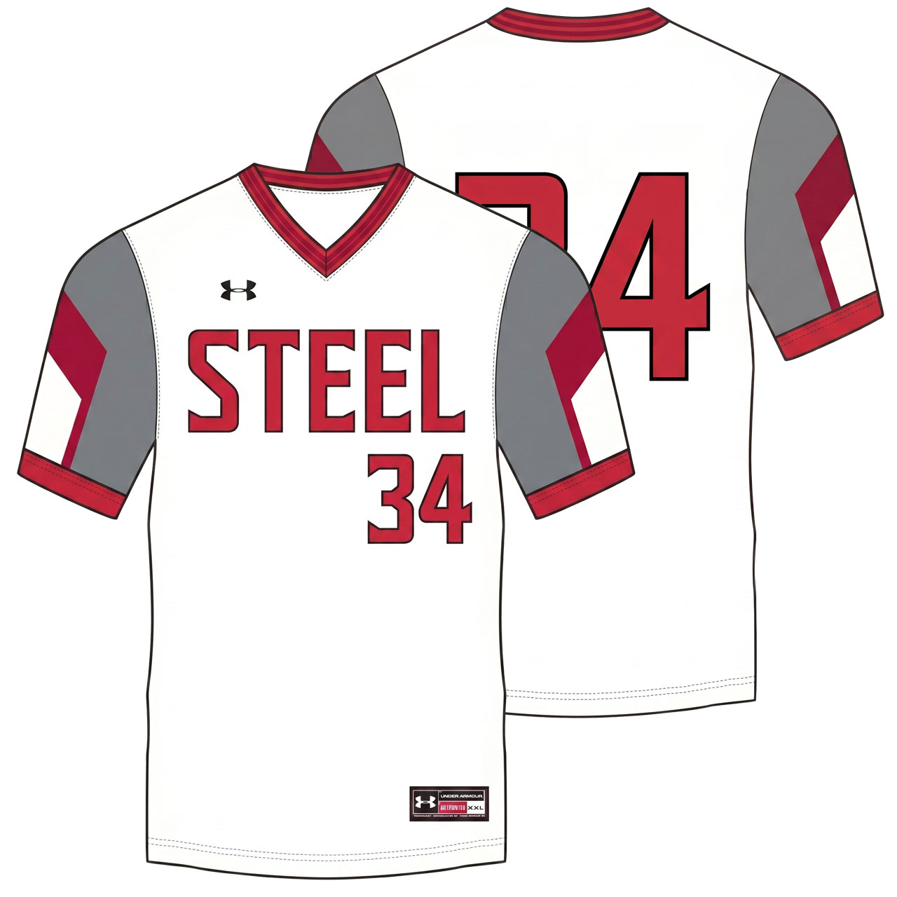 Under Armour V-Neck Baseball Jersey Design Fulton