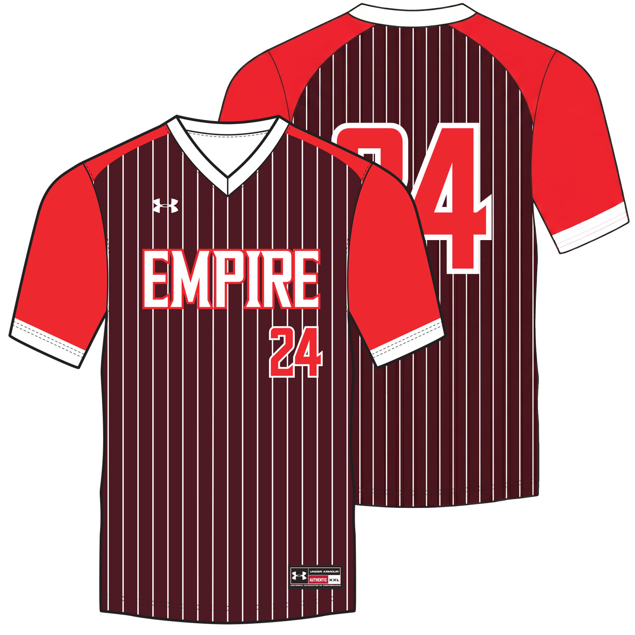 Under Armour V-Neck Baseball Jersey Design Murphy With Pins