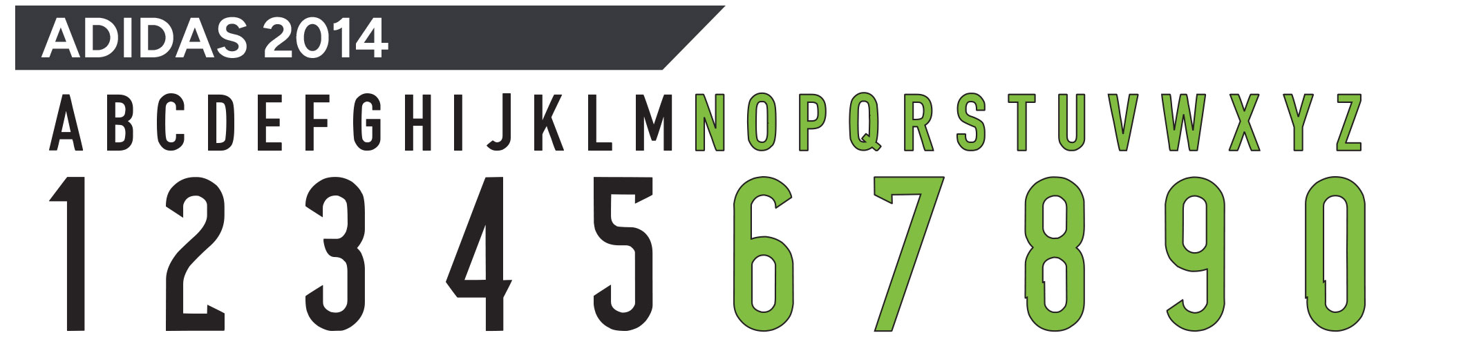 Adidas 2014 Font