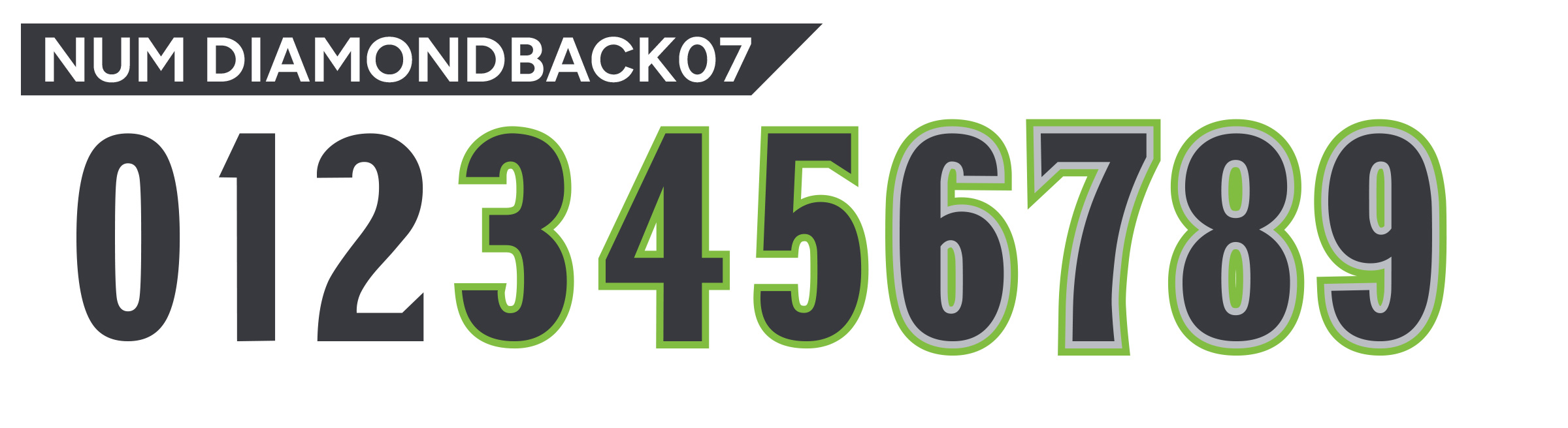 Num Diamondback07 Font