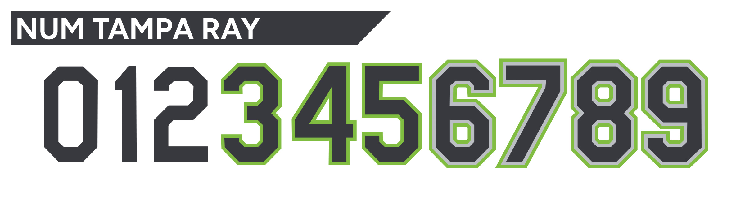 Num Tampa Ray Font