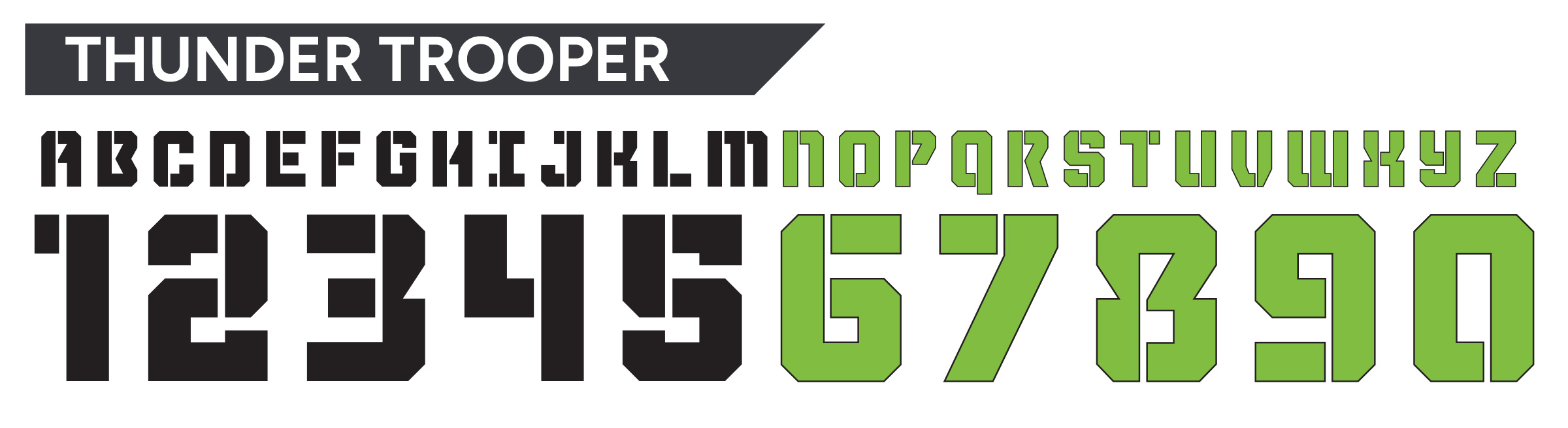 Thunder Trooper Font