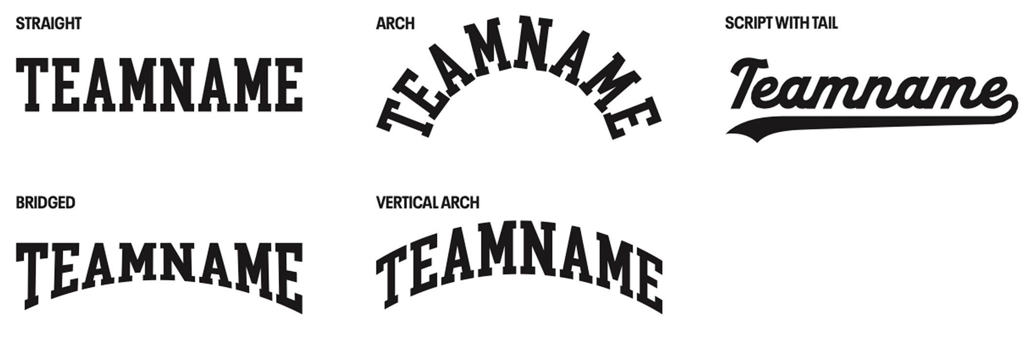 Under Armour Custom Lettering Arrangements and Placement Options