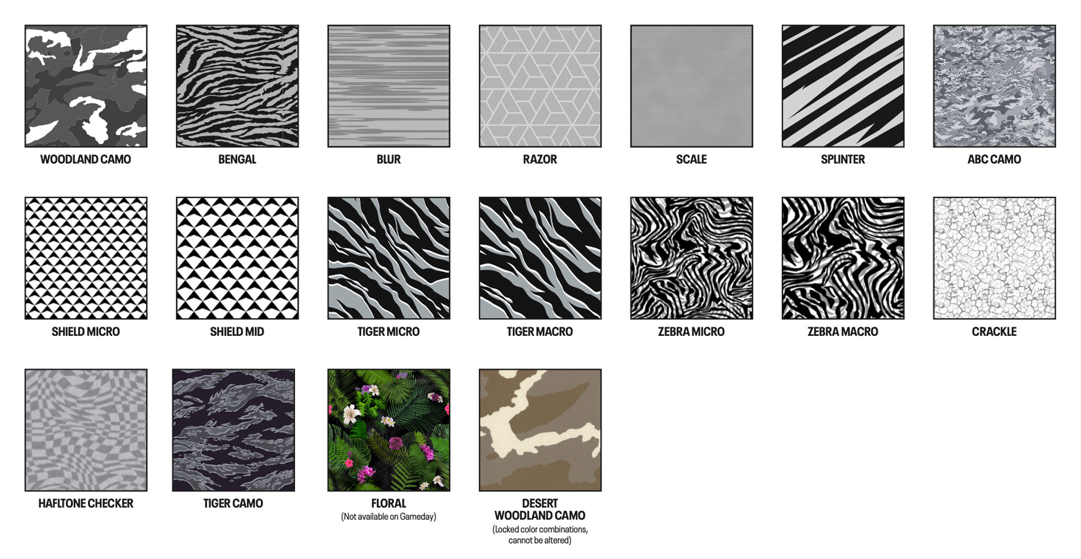 Under Armour Armourfuse Custom Sublimated Patterns for Team Uniforms