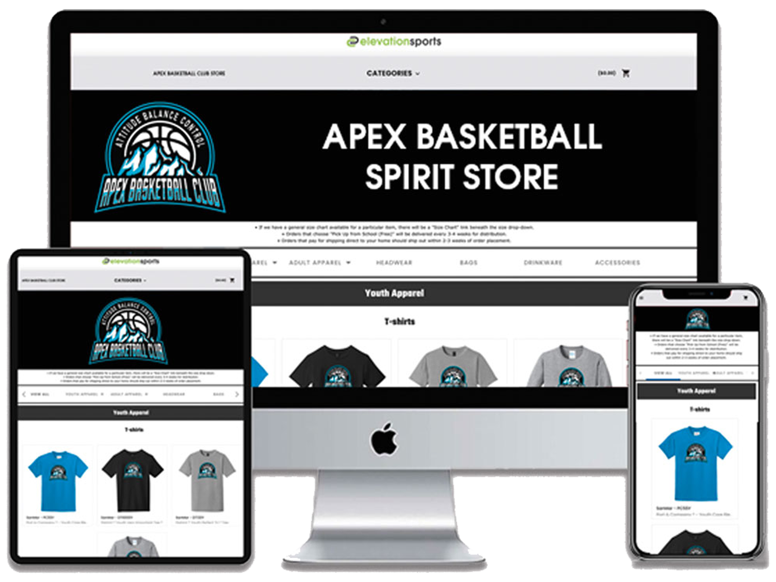 Custom online spiritwear store featuring team hoodies jerseys and fan gear for schools and sports organizations