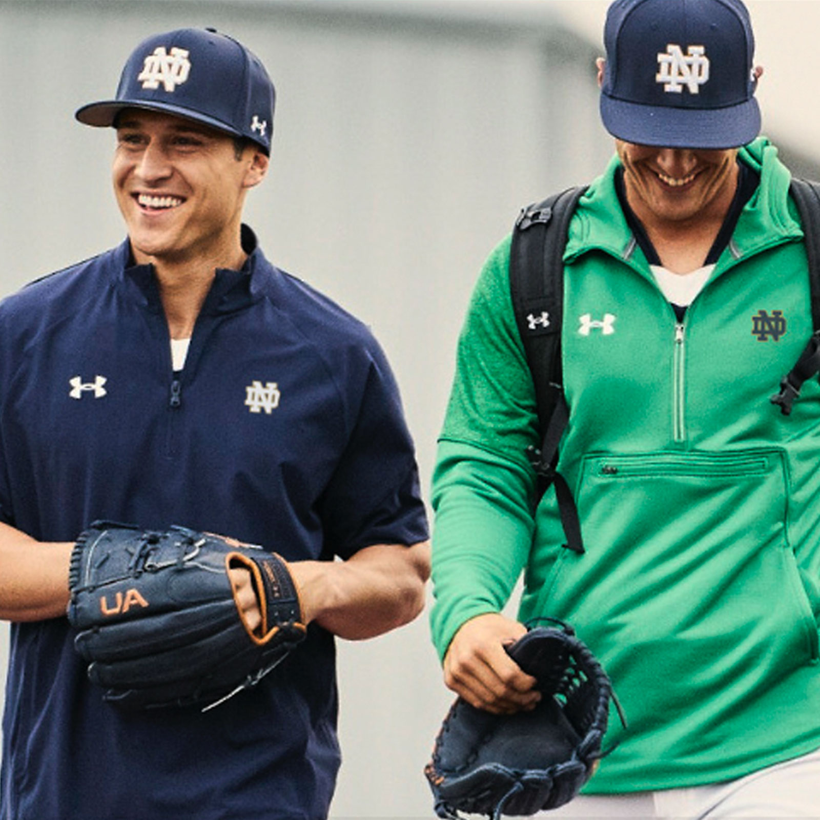 Image of baseball players wearing under armour items
