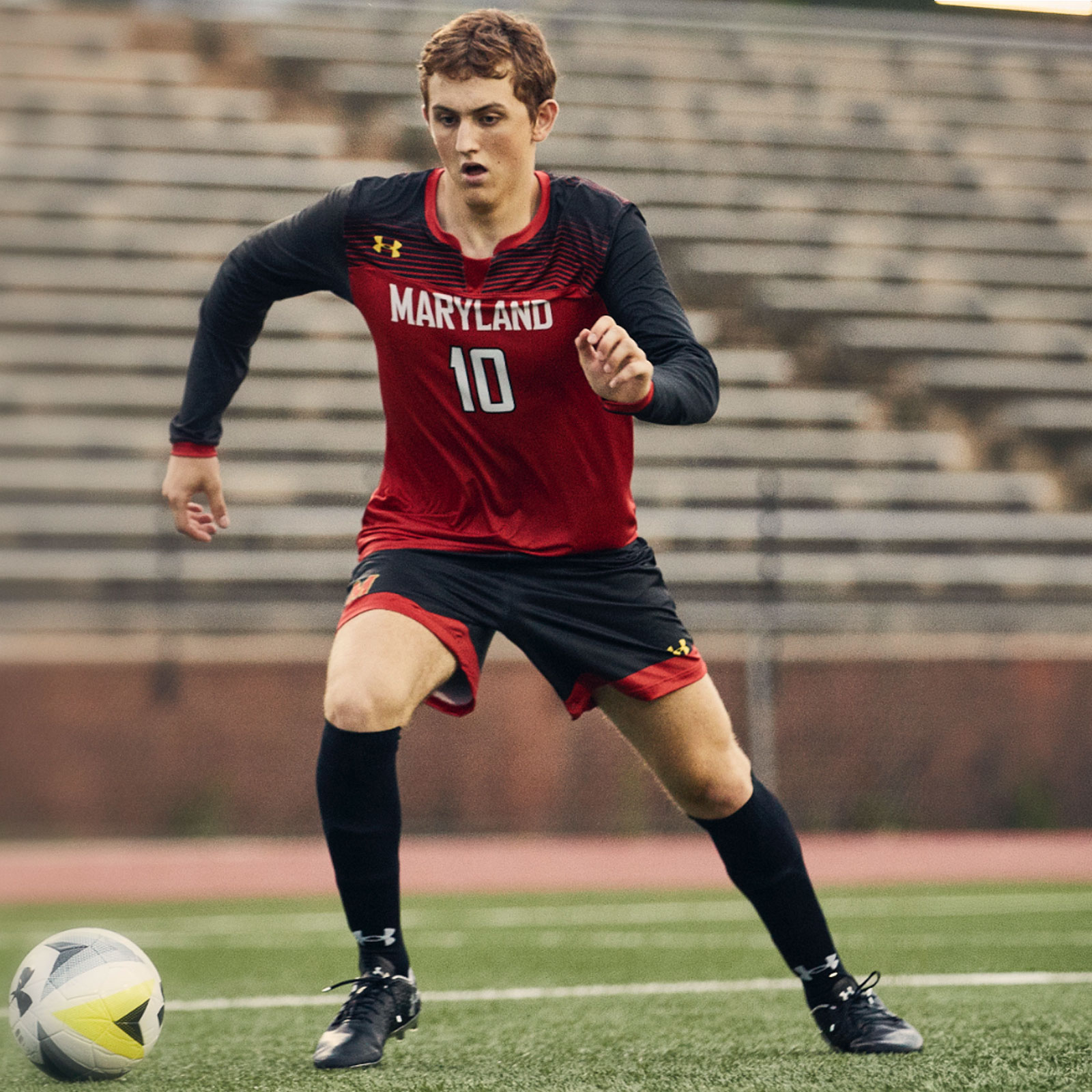 Image of a soccer player in a custom uniform
