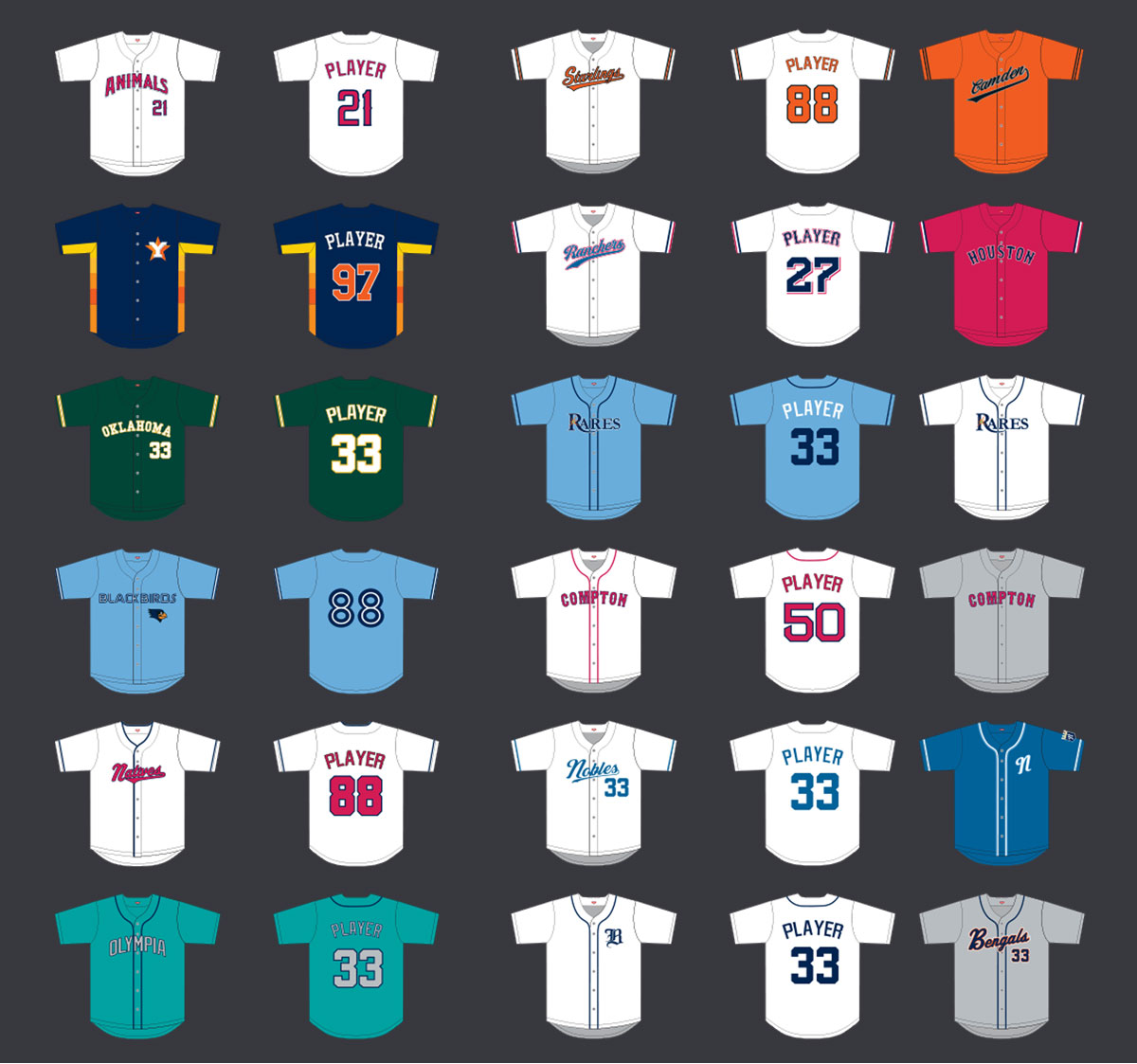 Baseball Uniform Design Gallery