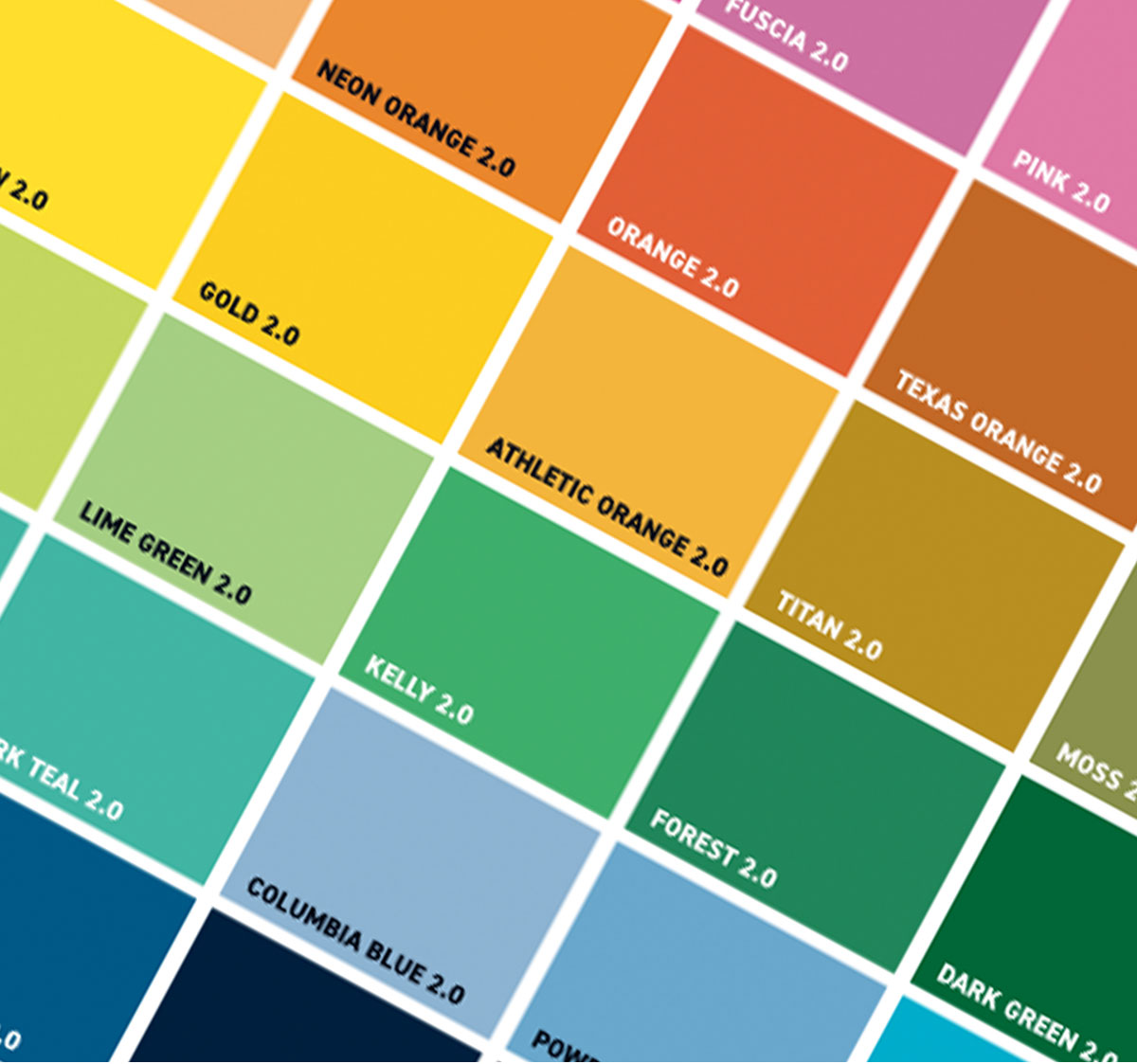 Custom Sublimated Color Palette